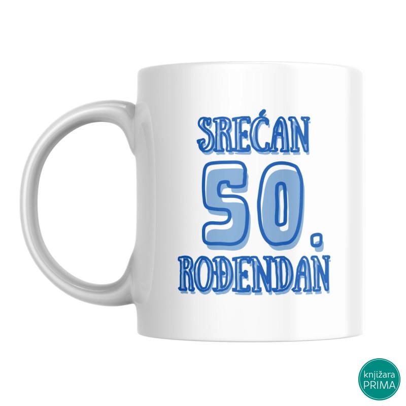 Šolja Srećan rođendan plava 