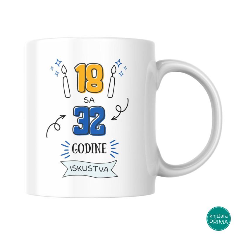 Šolja Srećan rođendan plava 