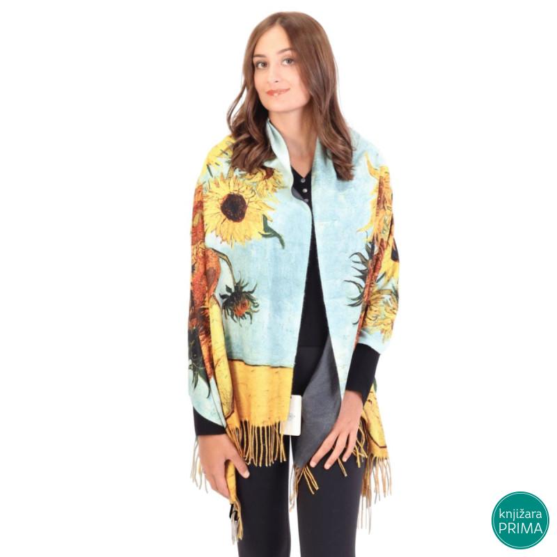 Šal ART COLLECTION Van Gog Gustav Klimt 