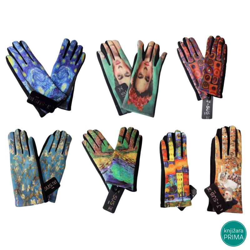 Rukavice ART COLLECTION Van Gog Gustav Klimt 