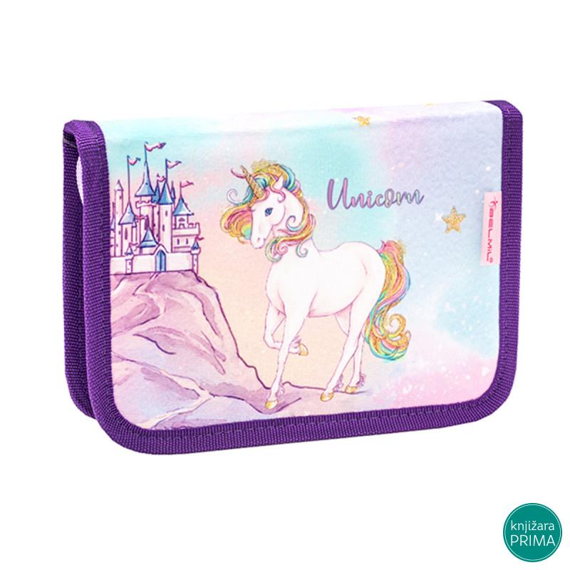 Prazna pernica BELMIL 1 zip - Rainbow Unicorn 