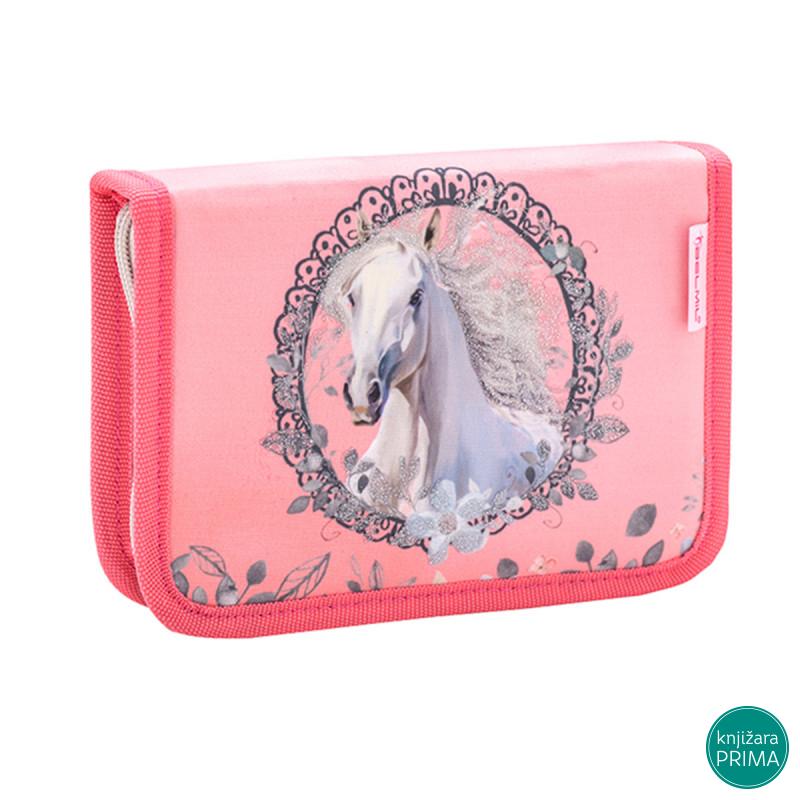 Prazna pernica BELMIL 1 zip - Horse Snowflake 