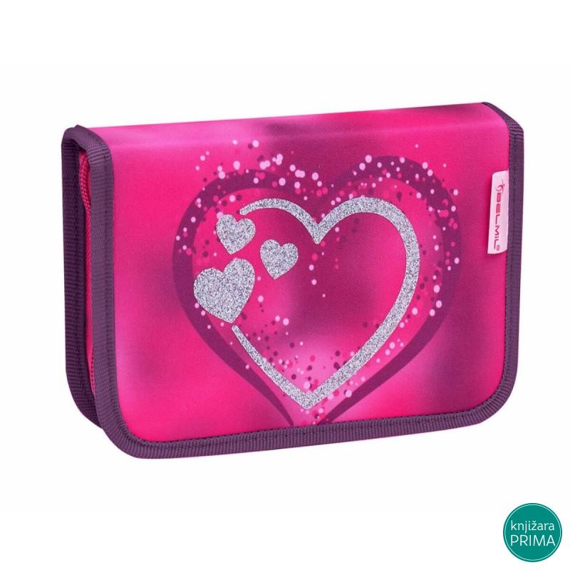 Prazna pernica BELMIL 1 zip - Shiny Pink 