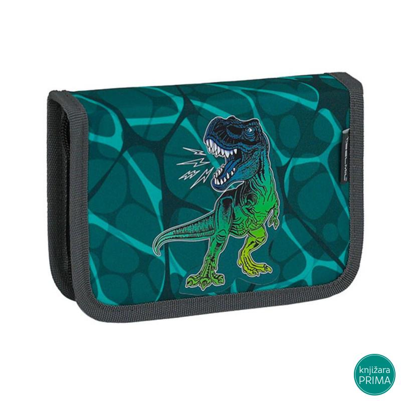 Prazna pernica BELMIL 1 zip - T-Rex Green 