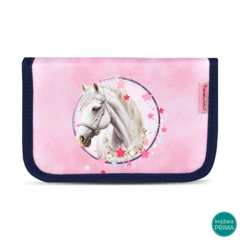 Prazna pernica BELMIL 1 zip - Amazing Horses 