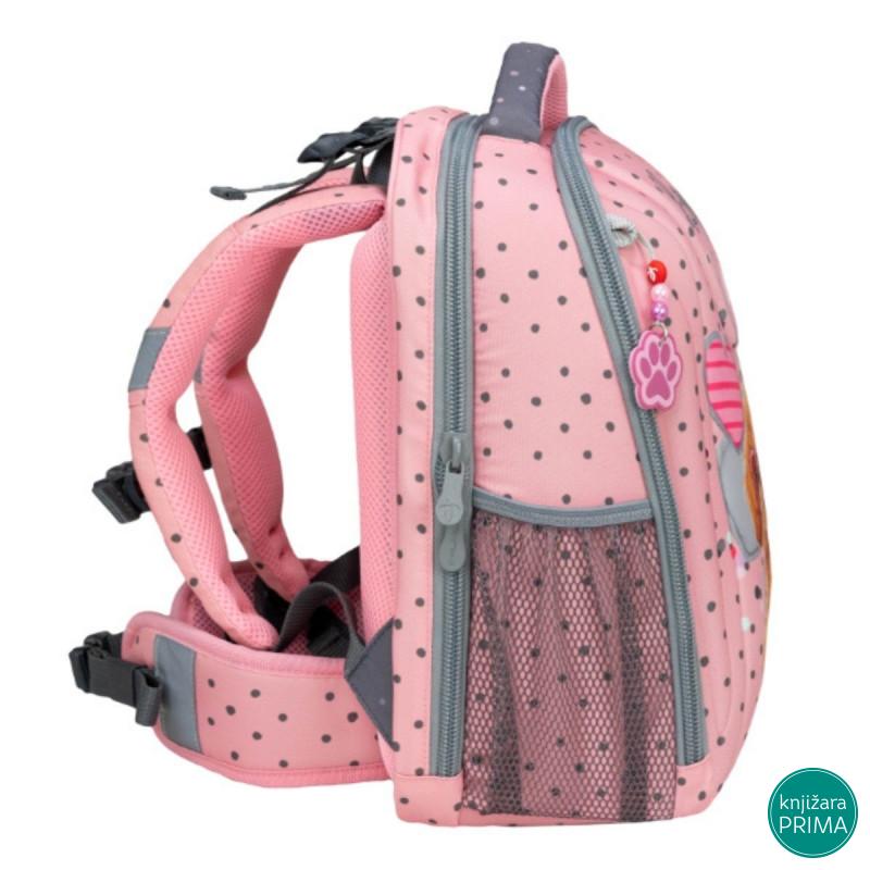 Anatomski ranac BELMIL Sturdy - Pink Heart Puppy 
