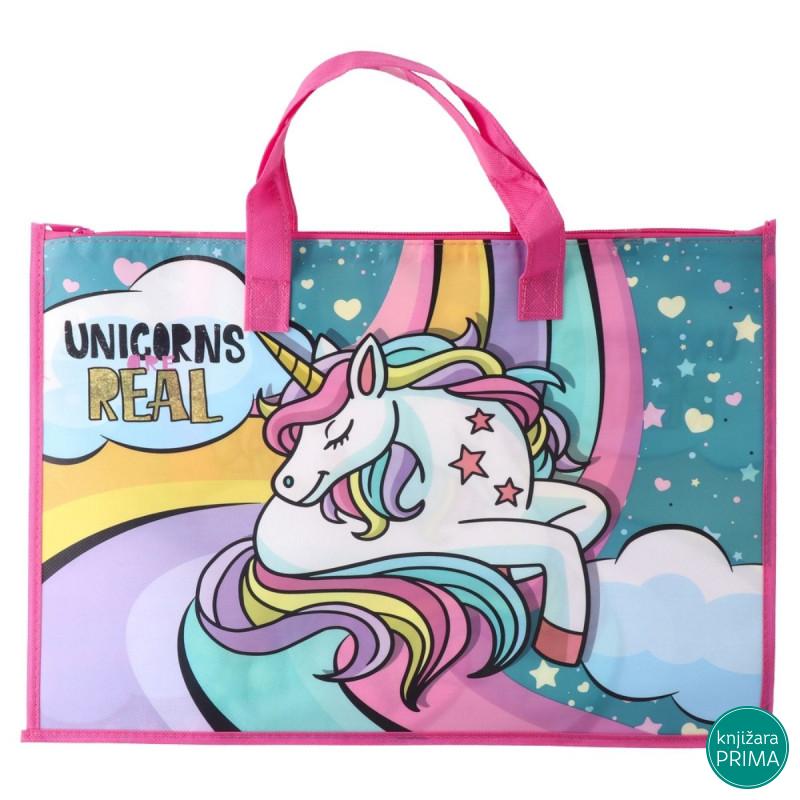 Torba za blok 4 Unicorn real 