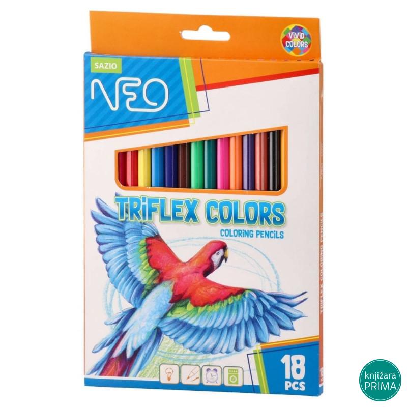 Drvene bojice 18 SAZIO Triflex 