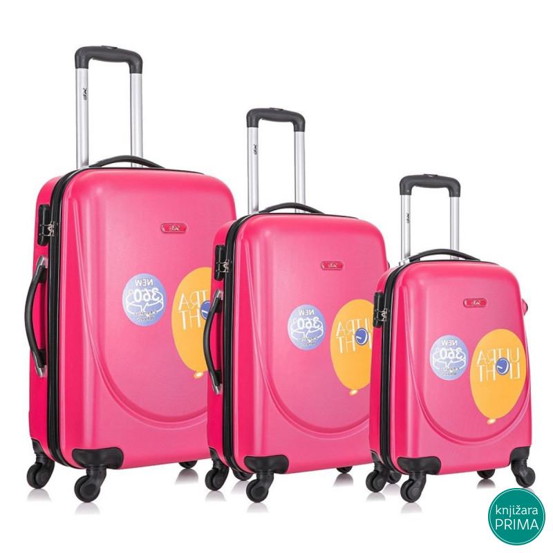 Set kofera Monaco pink 