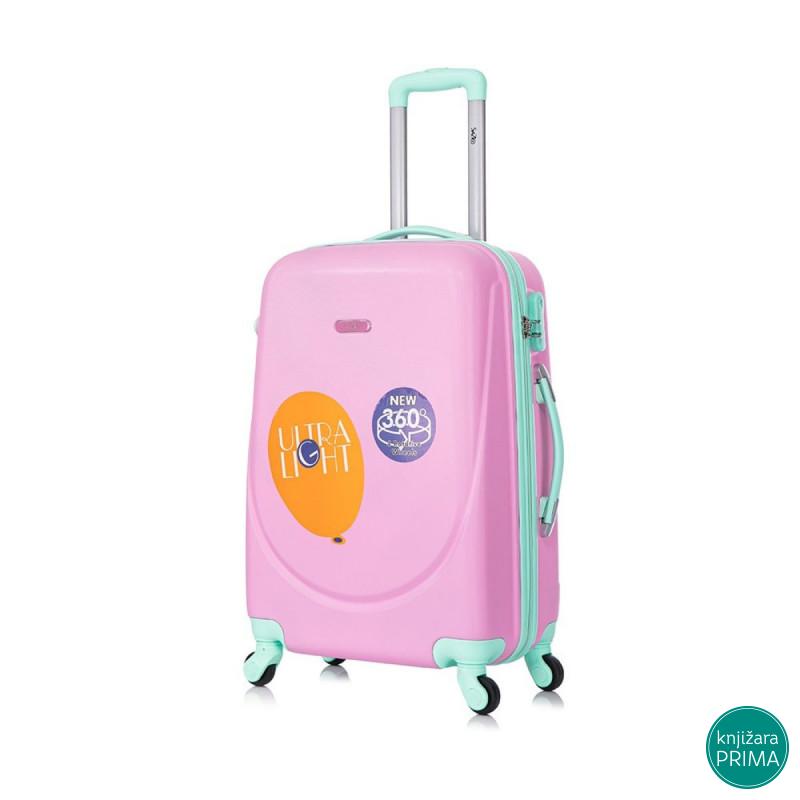 Set kofera Monaco roze 