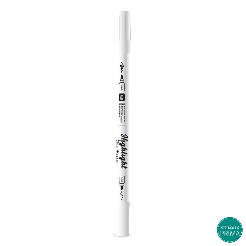 Metalik marker FUJI sa dva vrha - Beli 