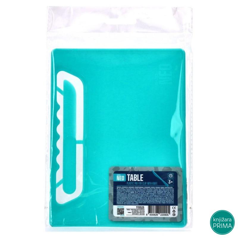 Podloga za plastelin sa nožićem 