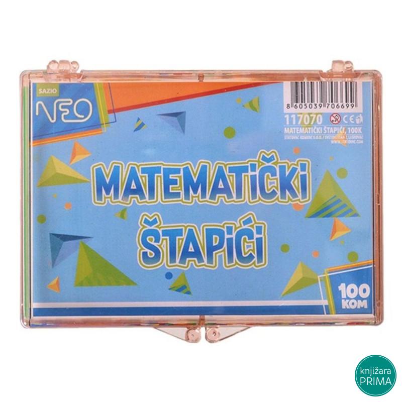 Štapići za matematiku 100 komada 
