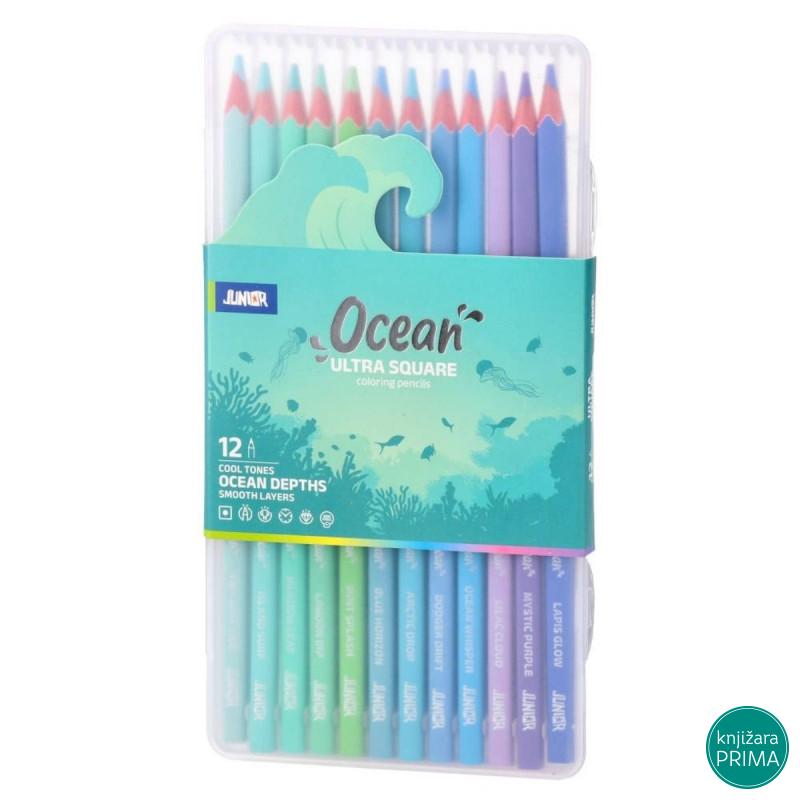 Drvene bojice 12 JUNIOR Ocean nijanse 