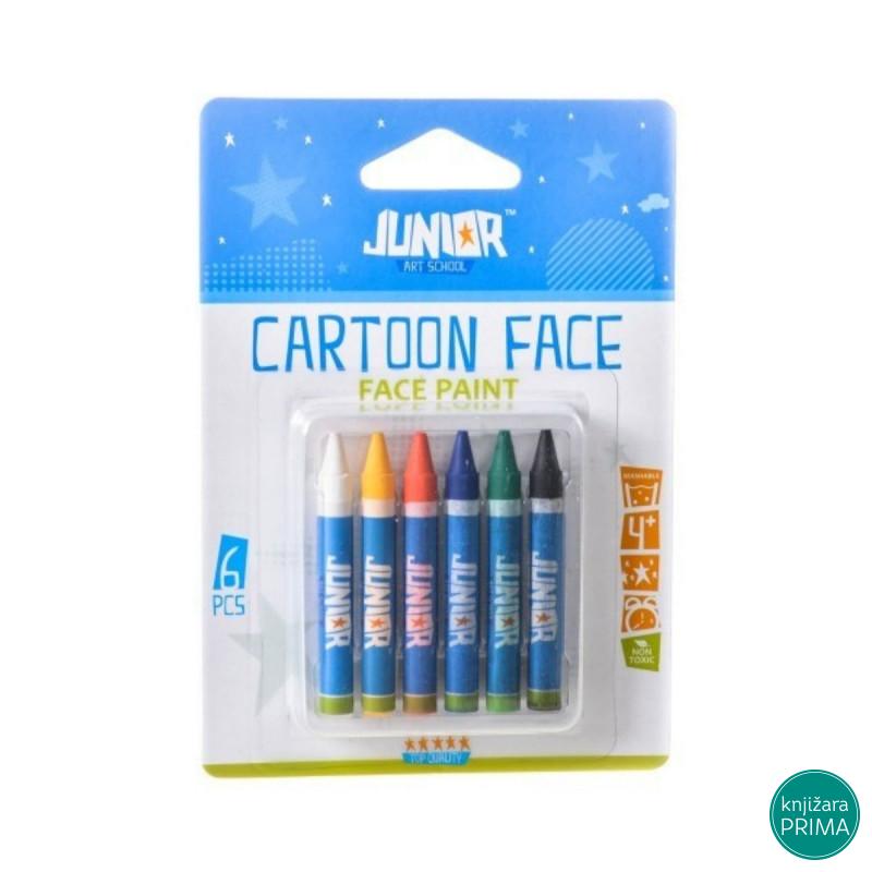 Boje za lice JUNIOR - Cartoon face 