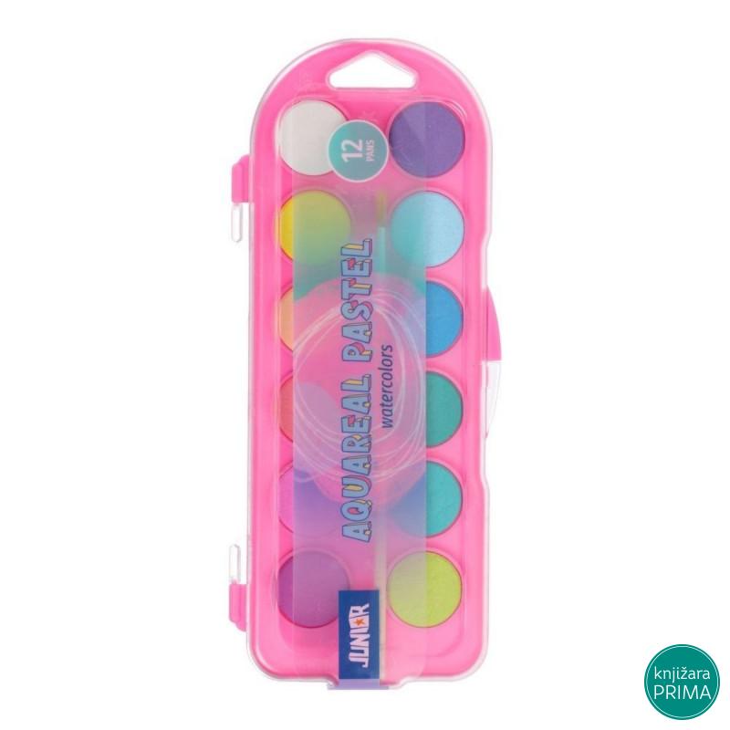 Vodene boje 12 JUNIOR Pastel 