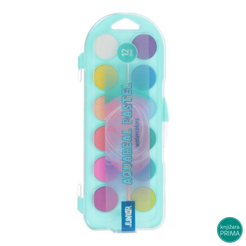 Vodene boje 12 JUNIOR Pastel 