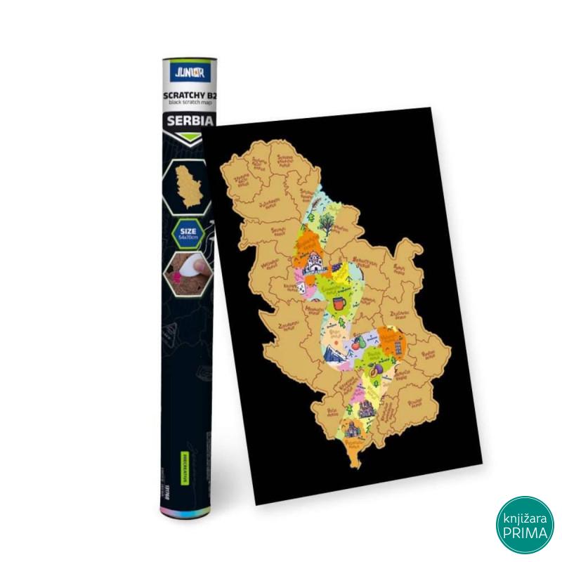 Greb greb mapa Srbije B2 