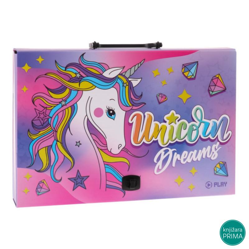 Koferče sa ručkom A4 PLAY - Unicorn 
