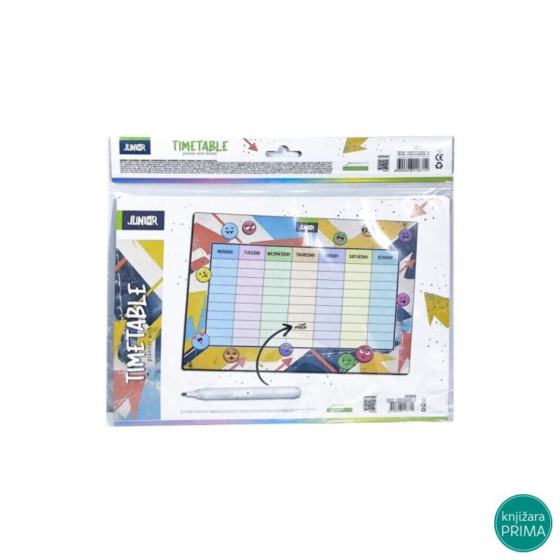 Piši briši raspored časova sa markerom 