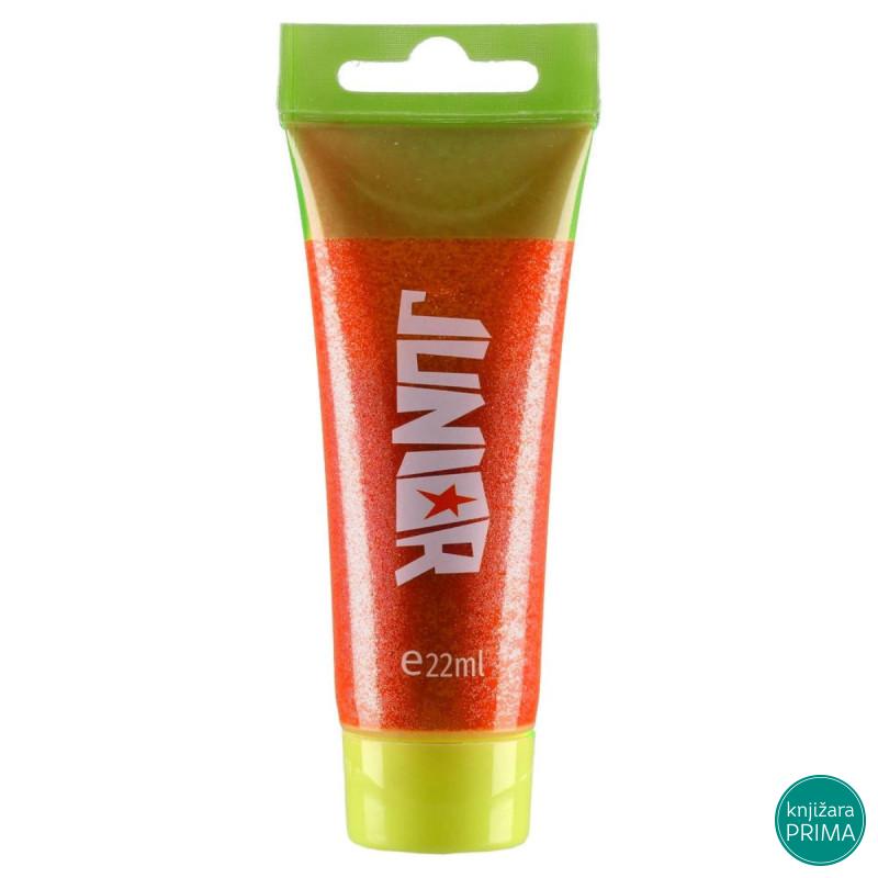 Tempera JUNOR glitter crvena 22ml 