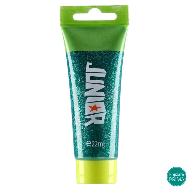 Tempera JUNOR glitter zelena 22ml 