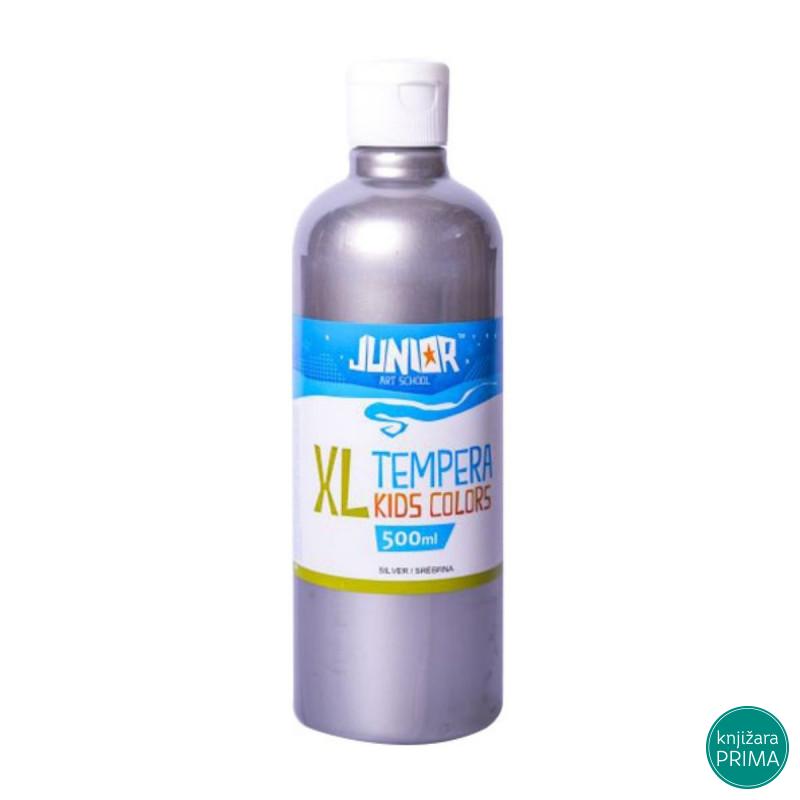 Tempera JUNIOR 500ml - srebrna 