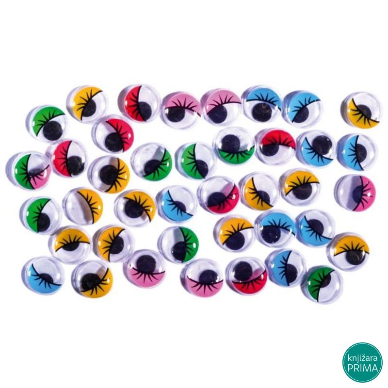 Oči okrugle u boji 12mm - Crafty deco 