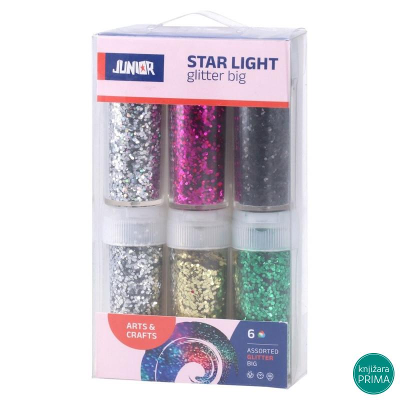 Šljokice JUNIOR Glitter big 