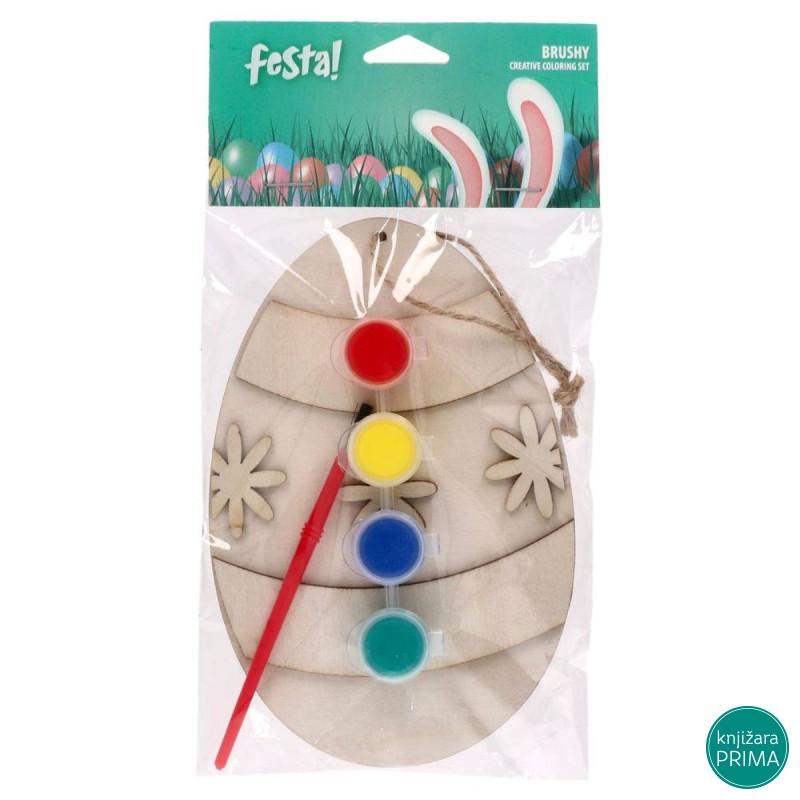 Uskršnji set za bojenje Jaje sa cvetovima 