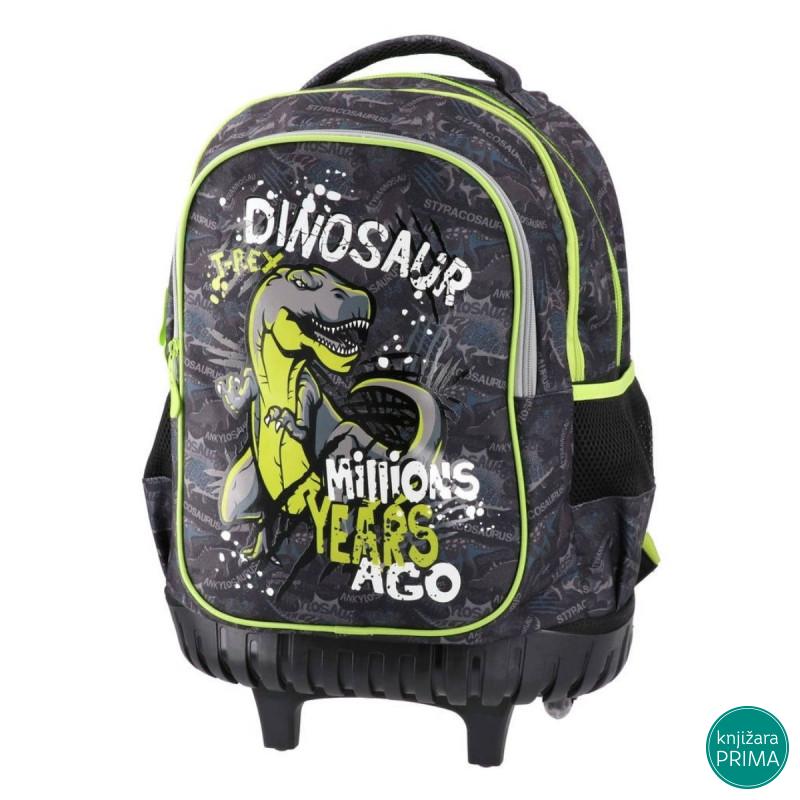 Anatomski ranac sa točkićima PLAY - T-Rex 