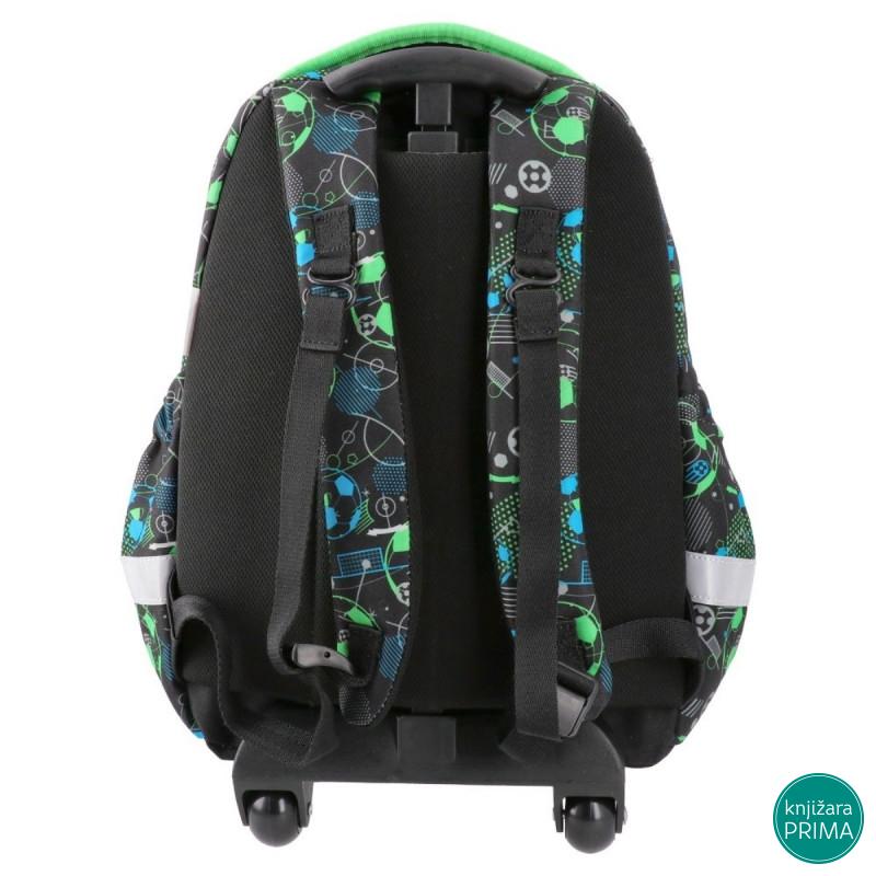 Ranac za vrtić sa točkićima PLAY - Neon Football 