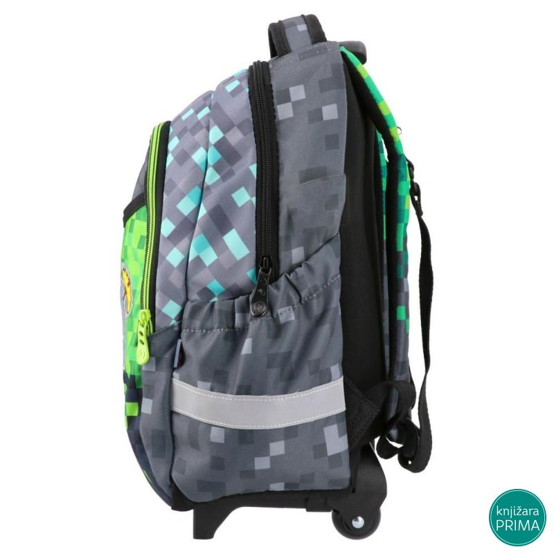 Ranac za vrtić sa točkićima PLAY - Pixel Mines 