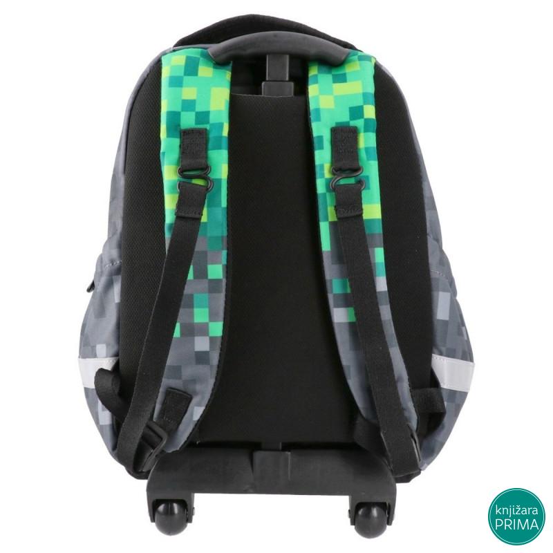 Ranac za vrtić sa točkićima PLAY - Pixel Mines 
