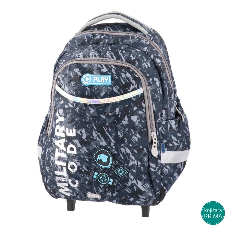 Ranac za vrtić sa točkićima PLAY - Military Code 