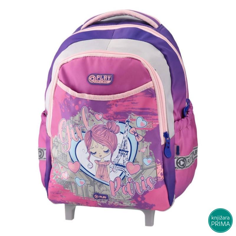 Ranac za vrtić sa točkićima PLAY - J'aime Paris 