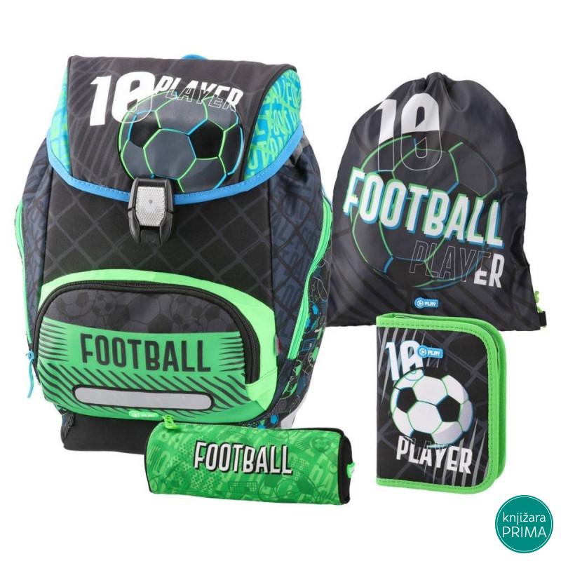 Anatomski ranac PLAY Logic set 4u1 - Neon Football 