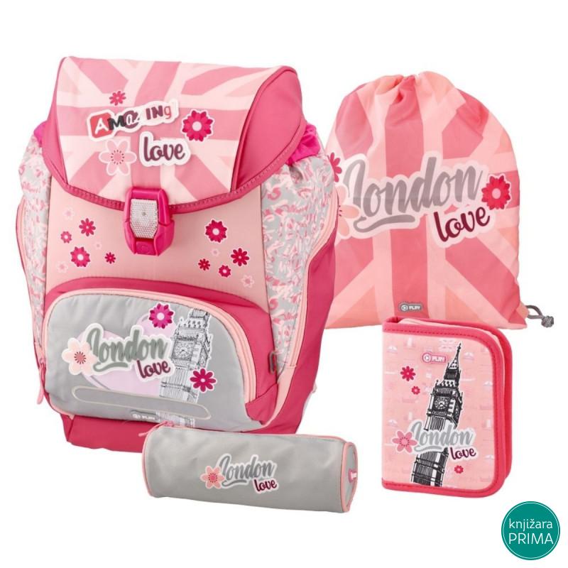 Anatomski ranac PLAY Logic set 4u1 - London Love 