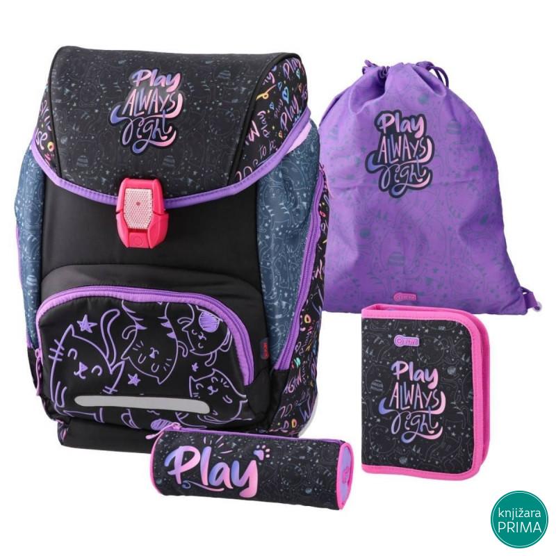 Anatomski ranac PLAY Logic set 4u1 - Magical Cat 