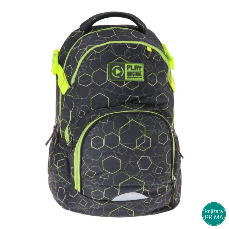 Školski ranac PLAY Apollo m - Rhomboid Green 