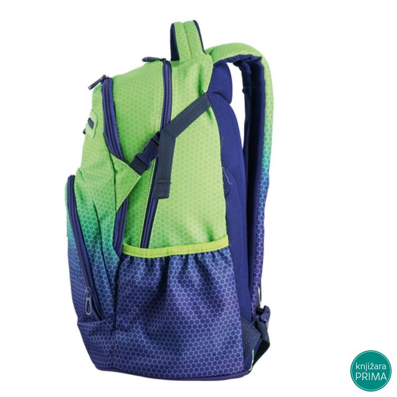 Školski ranac PLAY Apollo - Sunset zeleno-plavi 