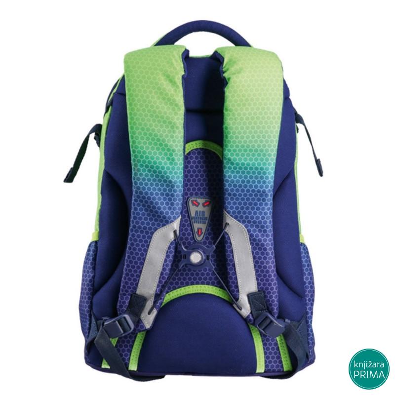 Školski ranac PLAY Apollo - Sunset zeleno-plavi 