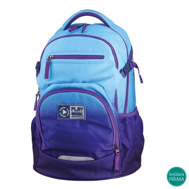 Školski ranac PLAY Apollo - Sunset teget-plavi 