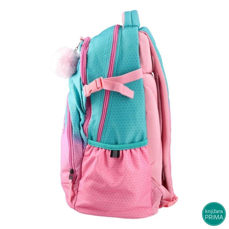Školski ranac PLAY Apollo Sunset - mint-roze 