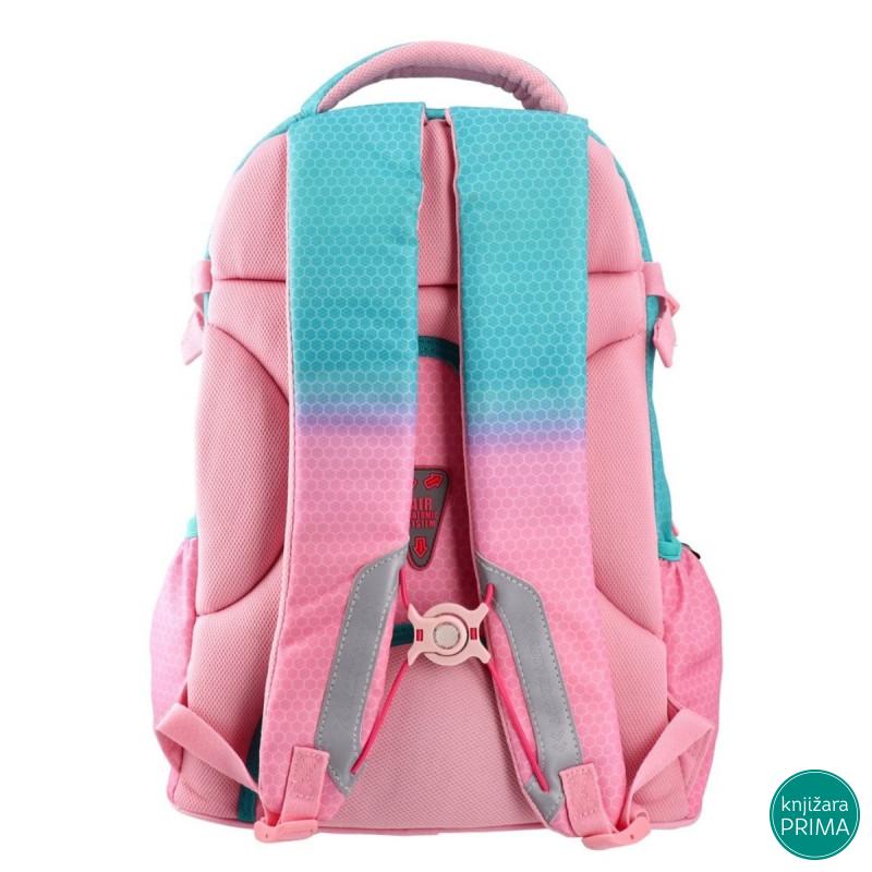 Školski ranac PLAY Apollo Sunset - mint-roze 