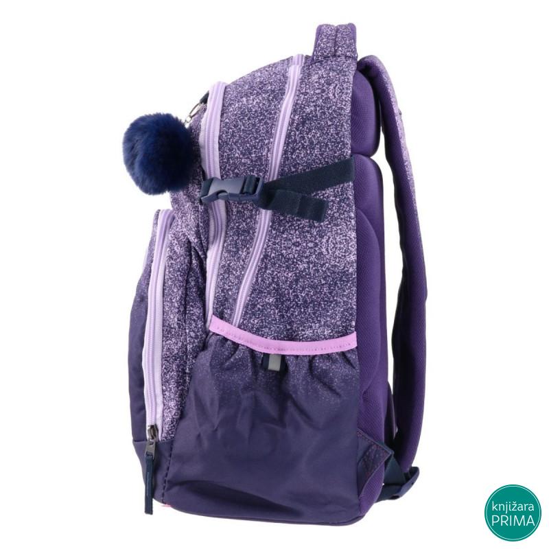 Školski ranac PLAY Apollo Sunset - belo-ljubičasta 