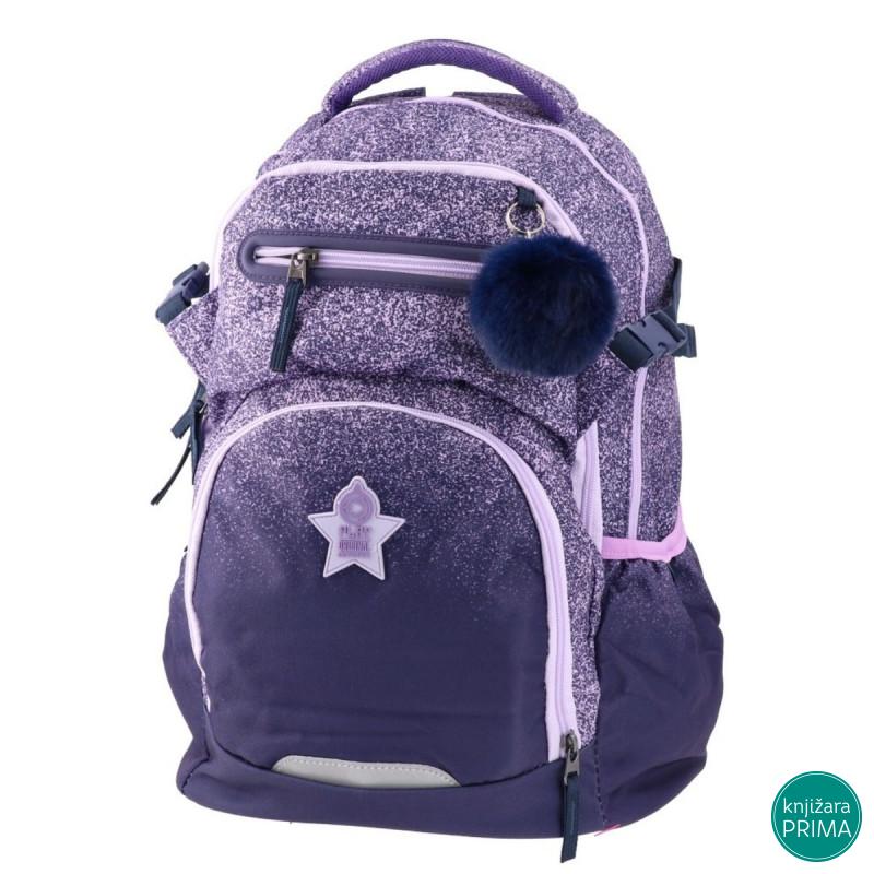 Školski ranac PLAY Apollo Sunset - belo-ljubičasta 