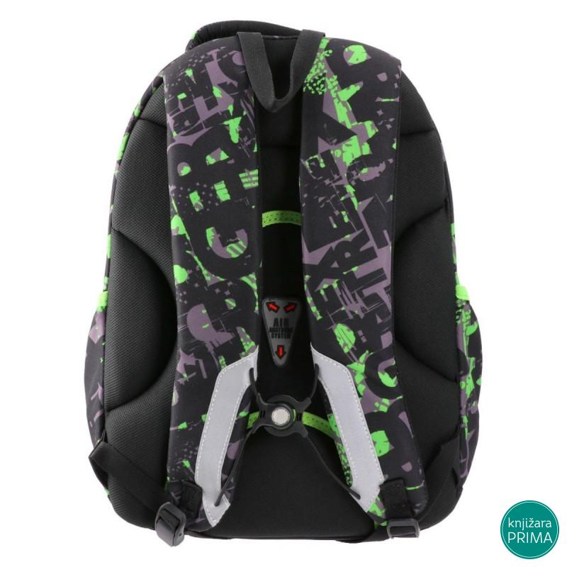 Školski ranac PLAY Apollo - Green Lines 