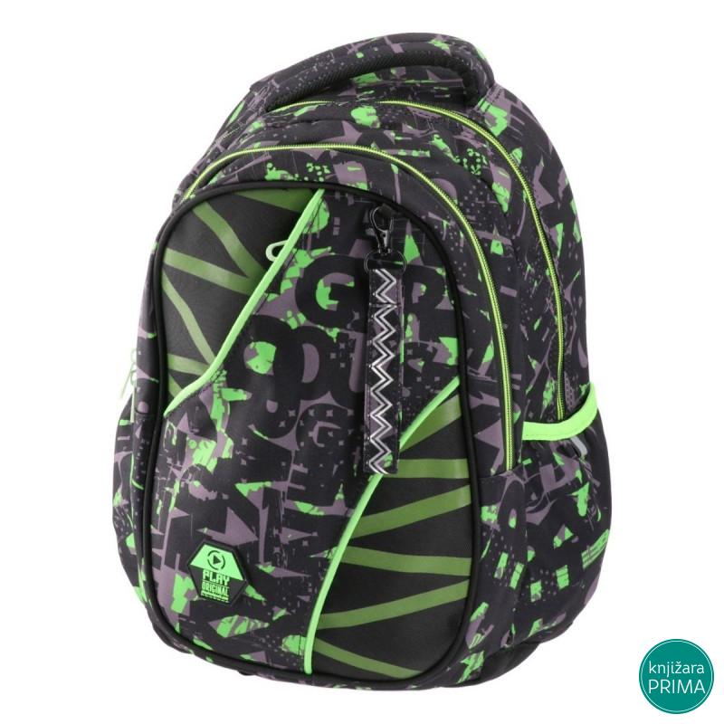 Školski ranac PLAY Apollo - Green Lines 