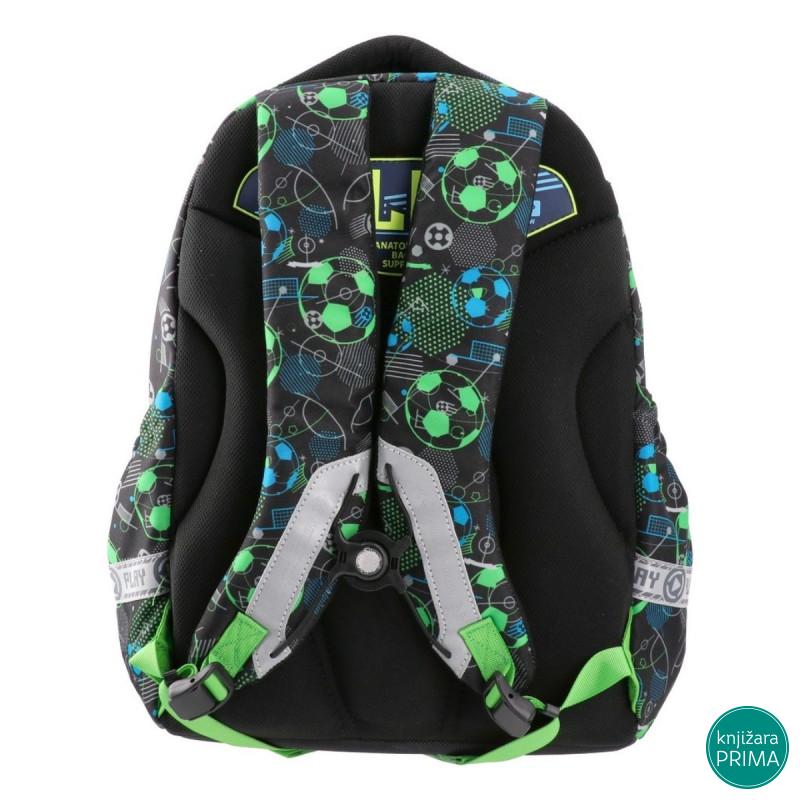 Anatomski ranac PLAY Maxx - Neon Football 